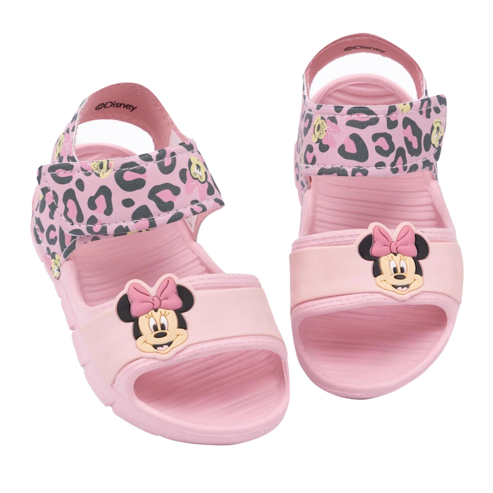 (8 UK Child, Pink) Disney Girls Minnie Mouse Sandals