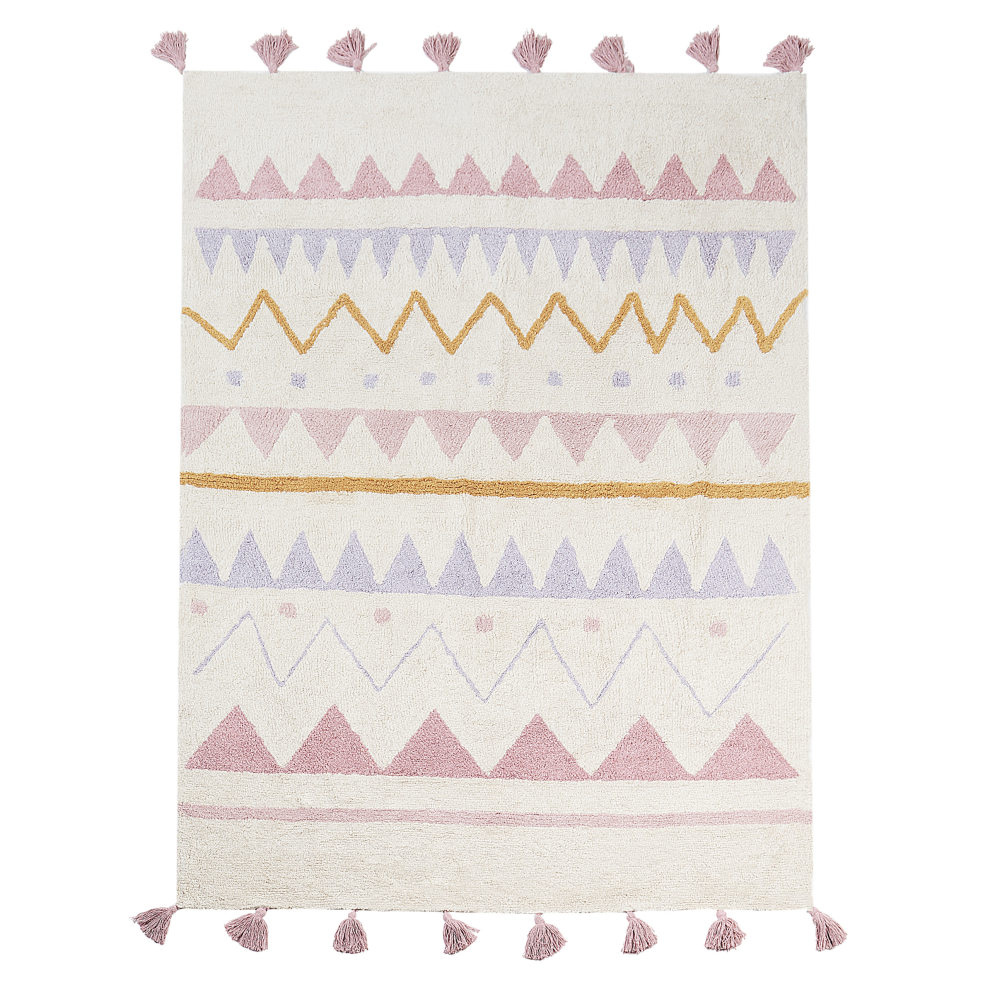 Kids Rug ZAYSAN Pink 140 x 200 cm Cotton