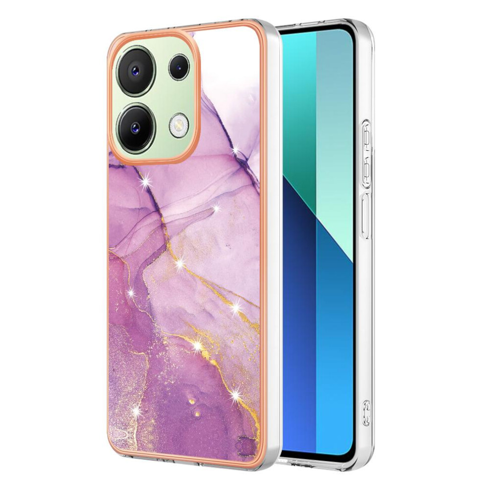 ( Violet) Case For Xiaomi Redmi Note 13 4G Marble Pattern Protection Soft Bumper Slim Tpu Light 764762587932