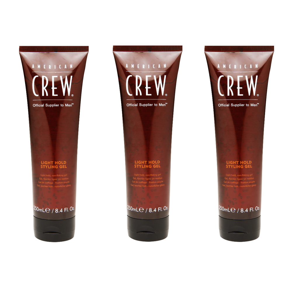 American Crew Light Hold Gel 250ml x3