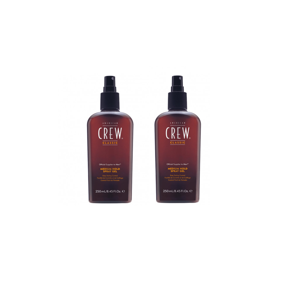 American Crew Medium Hold Spray Gel 250ml x2