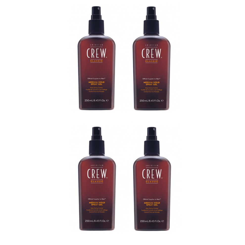 American Crew Medium Hold Spray Gel 250ml x4