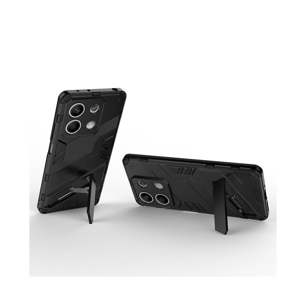 (Black) Case For Xiaomi Redmi Note 13 5G Rugged Military Kickstand Protective Cover Black 764762592158