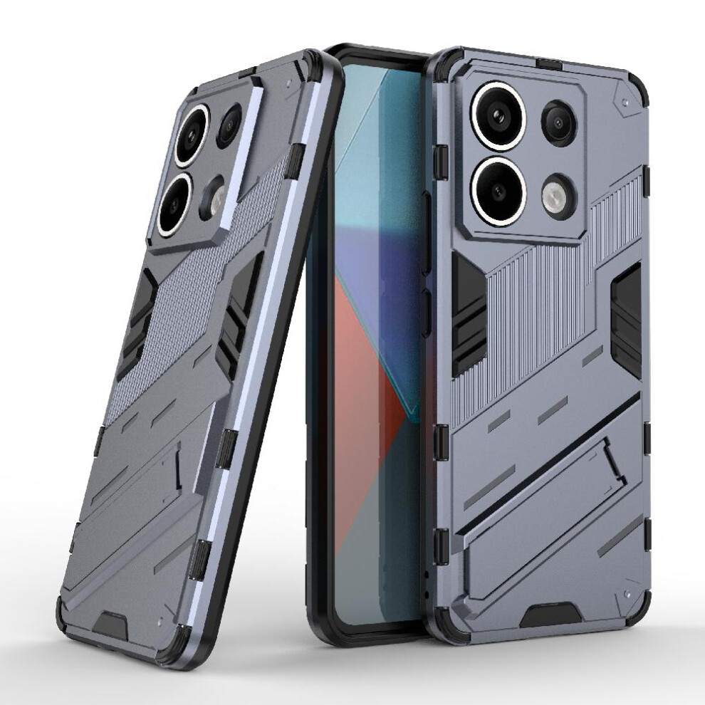 ( ) Case For Xiaomi Redmi Note 13 Pro 5G Rugged Military Kickstand Protective Cover Gray 764762592219