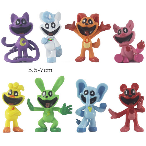 8PCS/SET Smiling critters Action Figures Model Kids Toys UK SALE