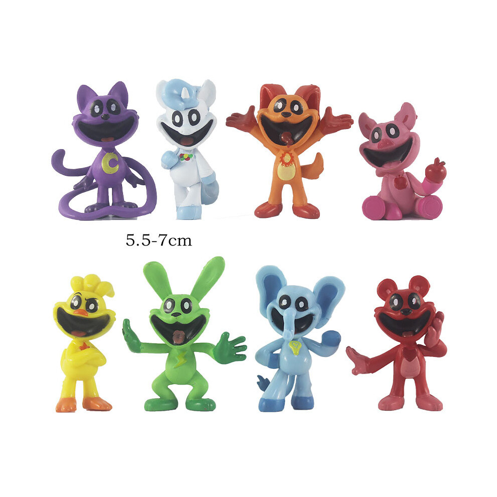 8PCS/SET Smiling critters Action Figures Model Kids Toys UK SALE