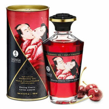 Shunga Afrodisiakum Varmende Olie Flaming Cherry 100 ml