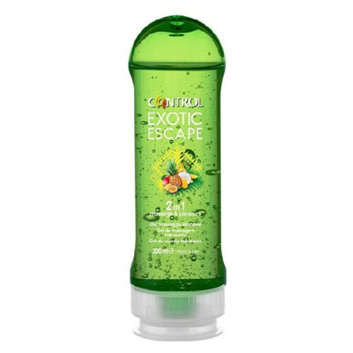 Gel de massagem - CONTROL - 2-1 - Exótico - 200ml - Compatível com preservativo 1