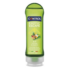 Gel de masaje - CONTROL - 2-1 - Exótico - 200ml - Compatible con preservativo