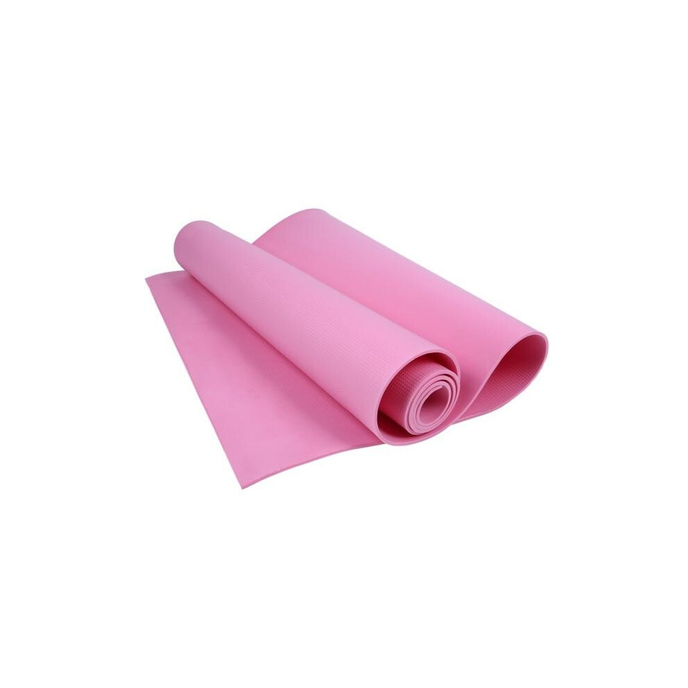 (Pink) 4Mm Pilates Yoga Mat Non Slip Exercise Pad Home Gym Fitness