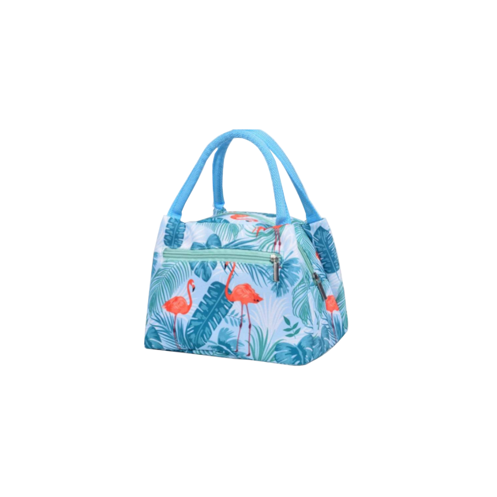(Flamingos) Lunch Boxes Bags Insulated Portable Pattern Food Storage Handheld Container