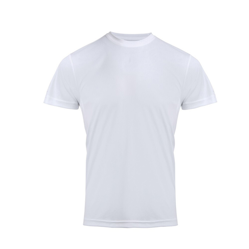 (XS, White) Premier Mens Coolchecker Chef T-Shirt