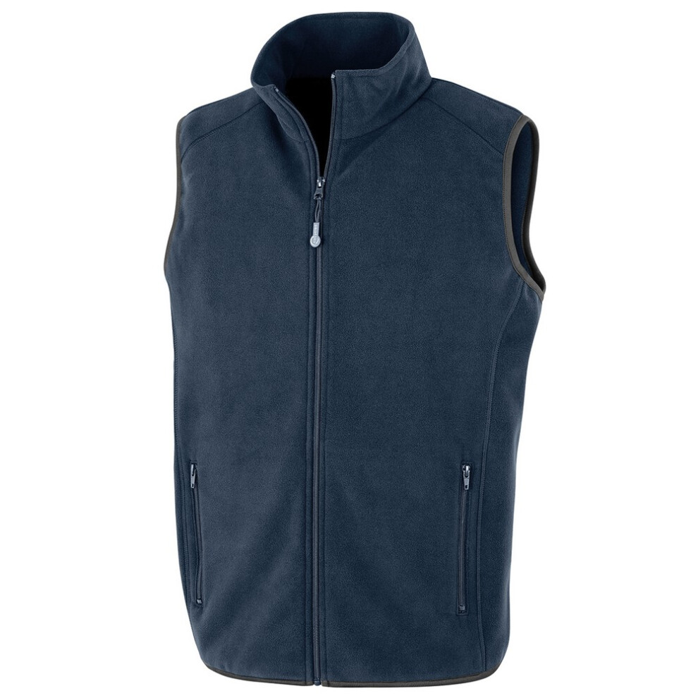 (4XL, Navy) Result Genuine Recycled Mens Polarthermic Fleece Body Warmer