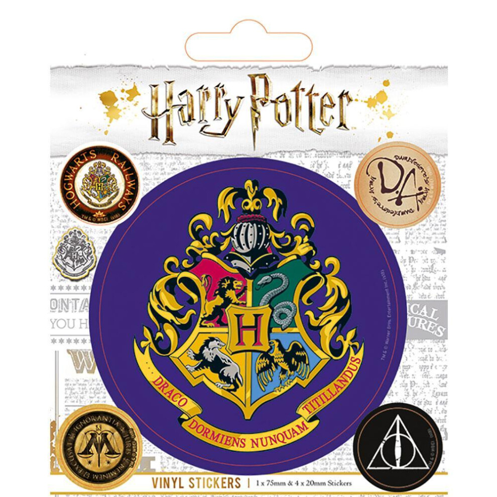 Hogwarts Stickers (Pack Of 5)