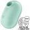 SATISFYER - PRO TO GO 2 DOPPELTER LUFTPULSSTIMULATOR & VIBRATOR GRÜN 1