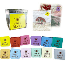 Quilt Block Row Markers Keep Your Blocks Organized Paper Cardstock With Holes