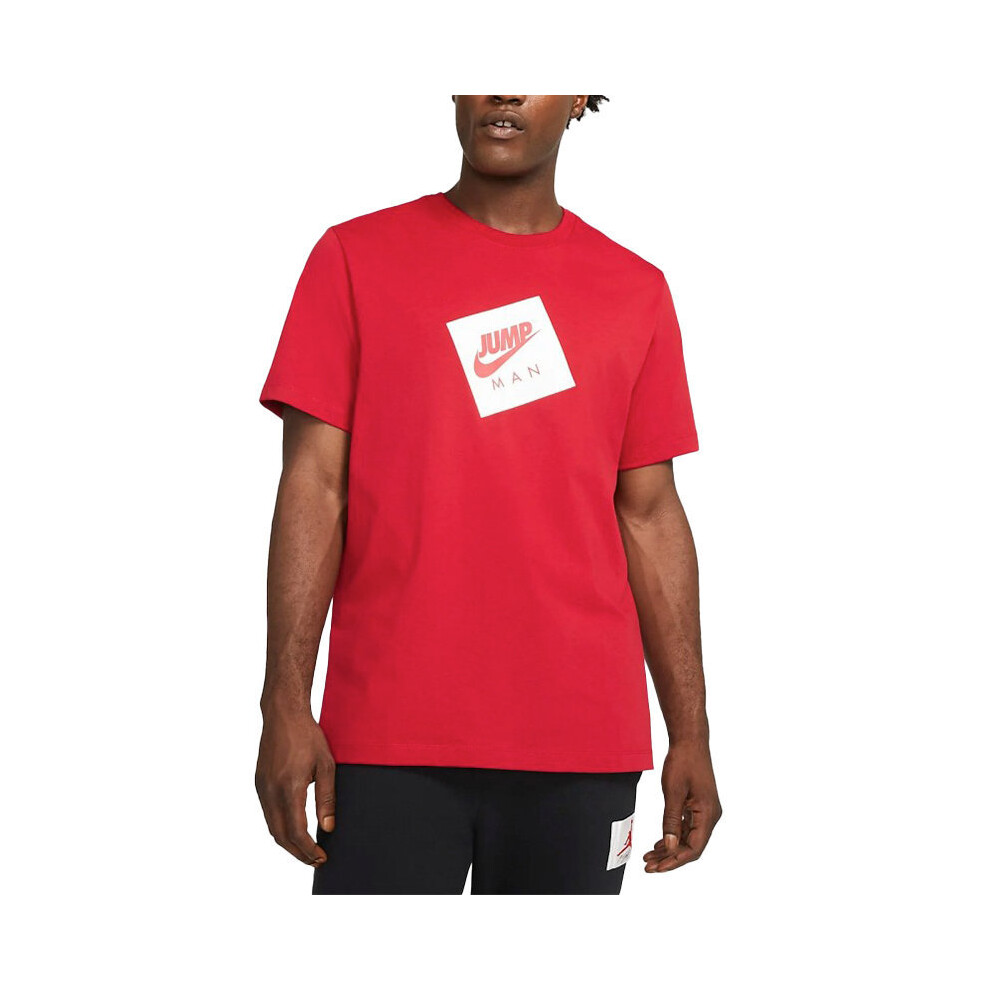 (Red, M	) NIKE AIR JORDAN Mens T Shirts Athletic Summer Tee