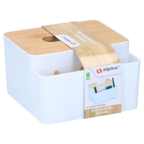 Alpina Tissue Box Dispenser Napkin Storage Box Holder Makeup Cosmetic