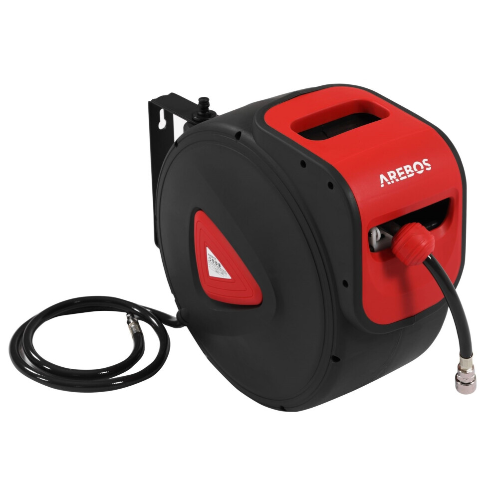 AREBOS Compressed Air Hose Reel Automatic Hose Reel Drum 30 m