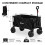 PORTAL Beach Trolley Cart for Sand All Terrain Big Wheels Festival Camping Trolley Folding Beach Wagon Foldable Garden Trolley on Wheels Supports 4