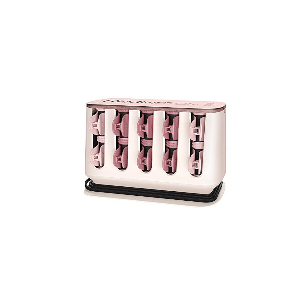 Remington Proluxe Electric Heated Rollers with OptiHeat Technology that heats rollers and clips to set curls in 5 mins - 12 large (32mm), H9100