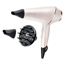 Remington Proluxe Ionic Hairdryer with OPTIheat Technology for long-lasting styling results & Anti-Frizz Ion Technology, 2 Concentrators