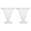 Sundae Glasses Knickerbocker Glory Dessert Ice Cream Bowls Cocktail Cups 2/4x 4
