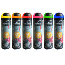 (Yellow) Soppec 500ml Fluorescent FLUO TP Temporary Marking Spray
