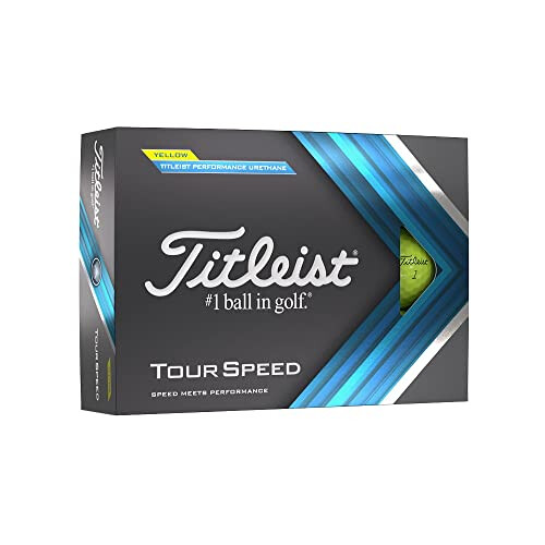 Titleist TITLEIST Unisex Tour Speed Golf Ball, Yellow, One Size UK