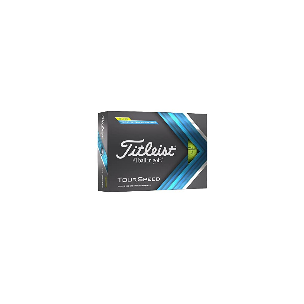 TITLEIST Unisex Tour Speed Golf Ball, Yellow, One Size UK