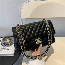 (Black) High Quality Chain Womens Bag Big Brand Temperament One Shoulder Crossbody