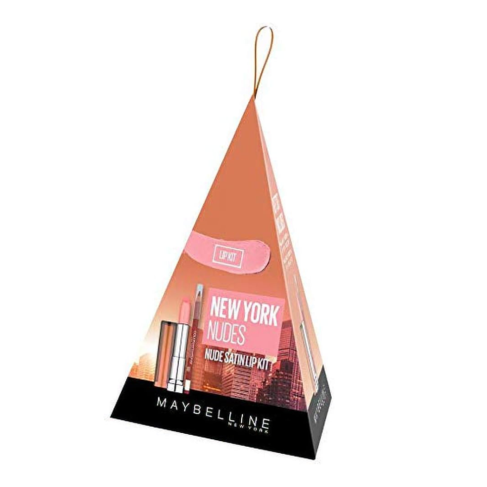 Maybelline New York Nude Satin Lip Kit - Color Sensational Lipstick in Tantalizing Taupe and Color Sensational Lip Liner in Velvet Beige