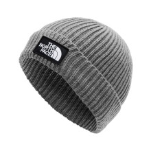 THE NORTH FACE Logo Box Beanie Hat TNF Medium Grey Heather One Size