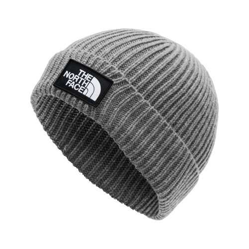 The North Face THE NORTH FACE Logo Box Beanie Hat TNF Medium Grey Heather One Size 1