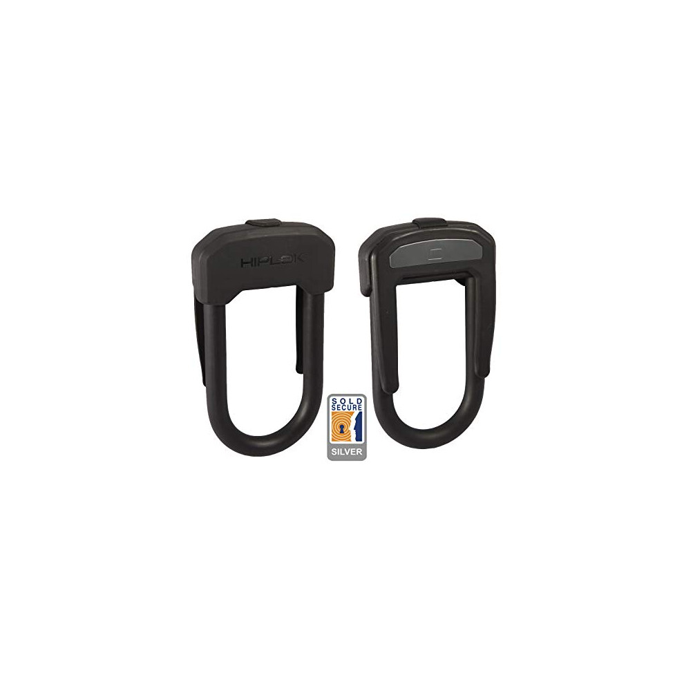 Hiplok D Wearable Bicycle D/U Lock, Black, 13 mm x 14 x 7 cm