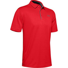 Under Armour Herr Tech Golf Polo, Röd (600)/Grafit, Large