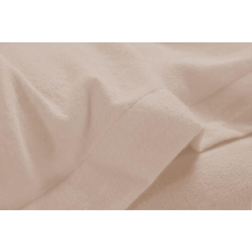 (Single, Latte) Thermal Flannelette Flat Bed Sheets, 100% Brushed Cotton, Luxurious Ultra-Soft 200 GSM, 10 Colours, UK Sizes Single to Super King 2