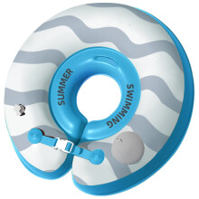 (Blue) Newborn Children Swimming Ring New Press Inflatable Environmental Pvc Material