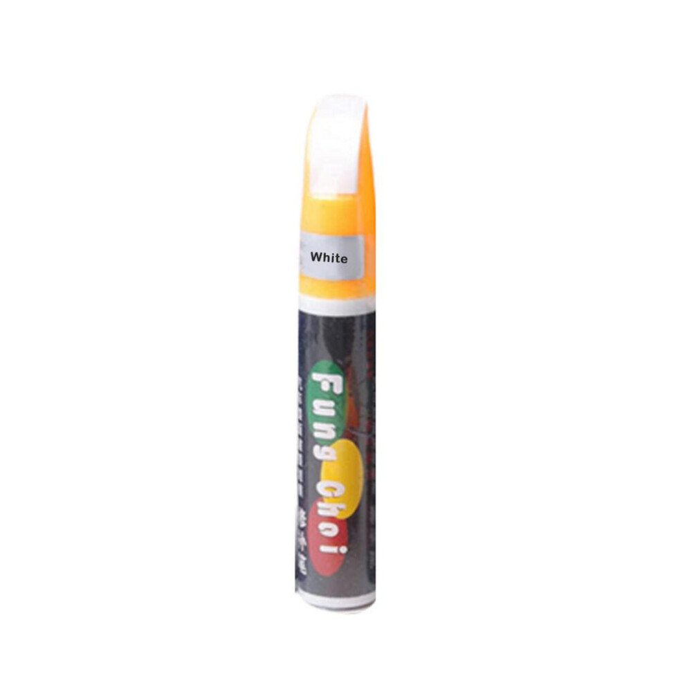 (White) Car Scratch Remover Pen Universal Fill Auto Paint Repair Pearl Automotive Touch Up Pens Accessories White 8581602815015