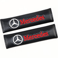 2pcs Mercedes Car Seat Belt Cover Safety Shoulder Strap Cushion Pad