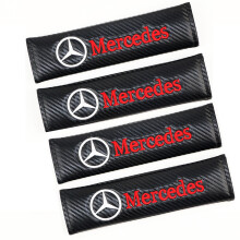 4 Pack Mercedes Car Seat Belt Cover Safety Shoulder Strap Cushion Pad