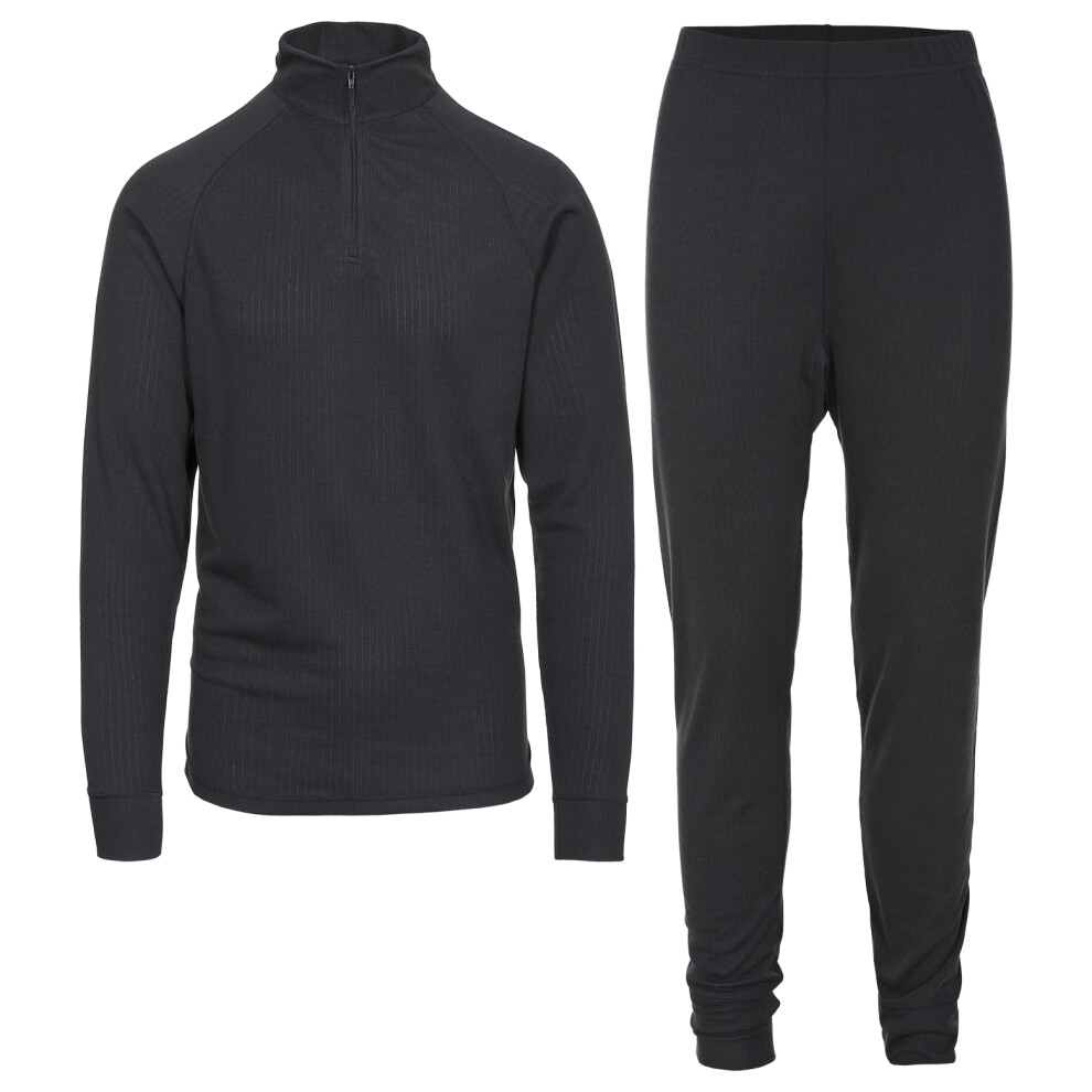 (M, Black  X) Trespass Unite360 Black Thermal Base Layer Set