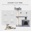 PawHut PawHut 81cm Cat Tree Climbing Tower for Indoor with Scratching Post Grey 3