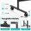 Casart Reversible White Board Height Adjustable Dry Erase Board W/ Black Markers 4