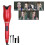 Professional Hair Curlers Wand Ceramic Heating Care Wave Curl Red 3