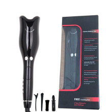 Professional Hair Curlers Wand Ceramic Heating Care Wave Curl Black