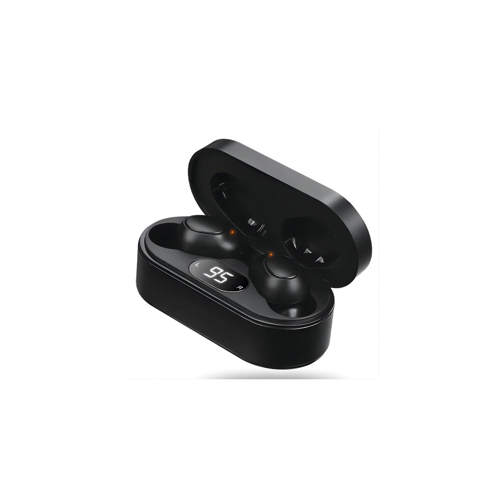 Gopatriot Memory Black (Full ) Hearing Aids For Seniors - Rechargeable With Noise Cancellation - Hearing Amplifier For Hearing Loss - In-Ear - Gifts For The Elderly