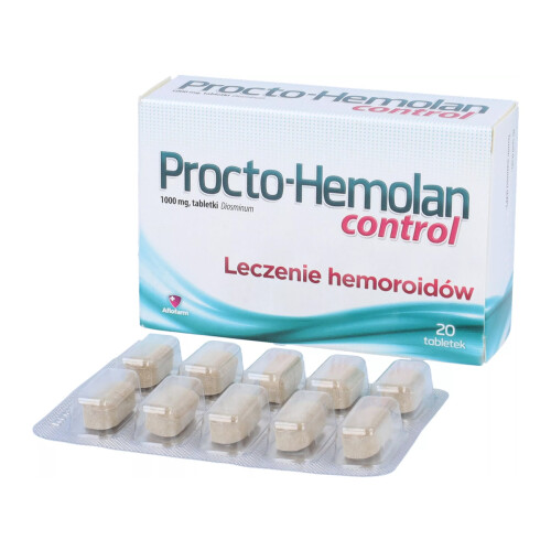 AFLOFARM Procto-Hemolan Control Heamorrhoids 20x tablets Procto Hemolan 2