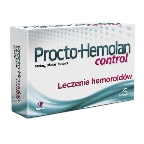 AFLOFARM Procto-Hemolan Control Heamorrhoids 20x tablets Procto Hemolan