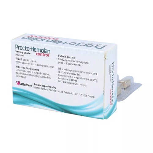 AFLOFARM Procto-Hemolan Control Heamorrhoids 20x tablets Procto Hemolan 2